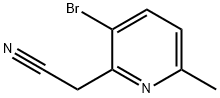 2-Pyridineacetonitrile, 3-bromo-6-methyl- Struktur