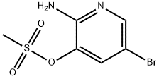 2-amino-5-bromopyridin-3-yl methanesulfonate Struktur