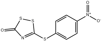 3H-1,2,4-Dithiazol-3-one, 5-[(4-nitrophenyl)thio]- Struktur