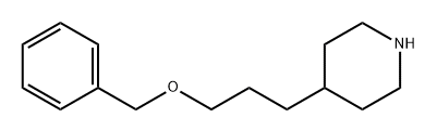 Piperidine, 4-[3-(phenylmethoxy)propyl]- Struktur