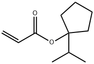 2-Propenoic acid, 1-(1-methylethyl)cyclopentyl ester Struktur