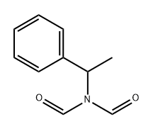 Formamide, N-formyl-N-(1-phenylethyl)- Struktur