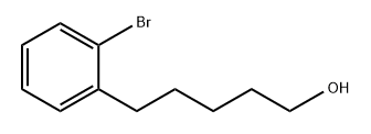 Benzenepentanol, 2-bromo- Struktur