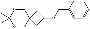 6,8-Dioxaspiro[3.5]nonane, 7,7-dimethyl-2-(phenylmethoxy)- Struktur