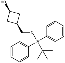 Cyclobutanol, 3-[[[(1,1-dimethylethyl)diphenylsilyl]oxy]methyl]-, cis- Struktur