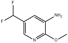 3-Pyridinamine, 5-(difluoromethyl)-2-methoxy- Struktur