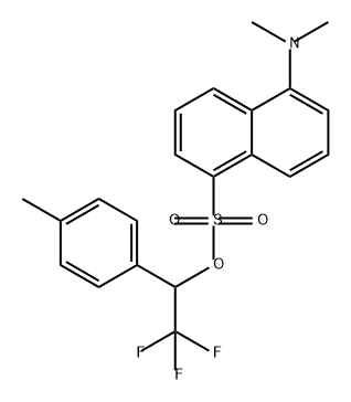 1-Naphthalenesulfonic acid, 5-(dimethylamino)-, 2,2,2-trifluoro-1-(4-methylphenyl)ethyl ester