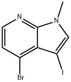 4-Bromo-3-iodo-1-methyl-1H-pyrrolo[2,3-b]pyridine Struktur