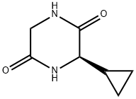 2,5-Piperazinedione, 3-cyclopropyl-, (3R)- Struktur