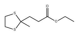 1,3-Dithiolane-2-propanoic acid, 2-methyl-, ethyl ester Struktur