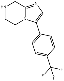 3-(4-(Trifluoromethyl)phenyl)-5,6,7,8-tetrahydroimidazo[1,2-a]pyrazine Struktur