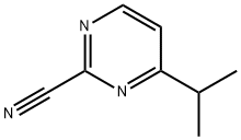 2-Pyrimidinecarbonitrile, 4-(1-methylethyl)- Struktur