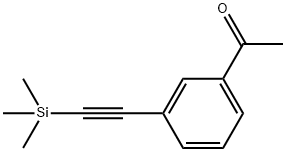 Ethanone, 1-[3-[2-(trimethylsilyl)ethynyl]phenyl]- Struktur