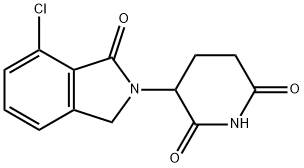 3-(7-chloro-1-oxoisoindolin-2-yl)piperidine-2,6-dione Struktur