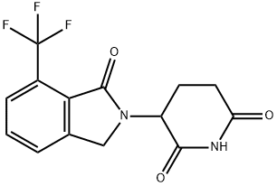 3-(1-oxo-7-(trifluoromethyl)isoindolin-2-yl)piperidine-2,6-dione Struktur