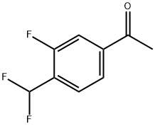 4'-Difluoromethyl-3'-fluoroacetophenone Struktur