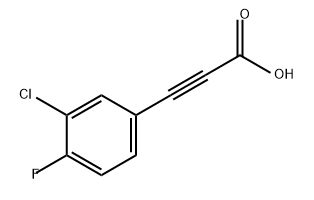 2-Propynoic acid, 3-(3-chloro-4-fluorophenyl)- Struktur