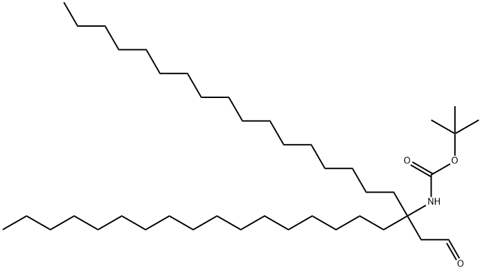 Boc-NH-(C17H35)2-propanal Struktur