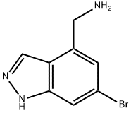 1H-Indazole-4-methanamine, 6-bromo- Struktur