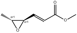 2-Propenoic acid, 3-[(2R,3R)-3-methyl-2-oxiranyl]-, methyl ester, (2E)-rel- Struktur