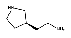 3-Pyrrolidineethanamine, (3S)- Struktur