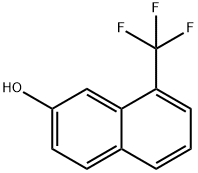 2-Naphthalenol, 8-(trifluoromethyl)- Struktur