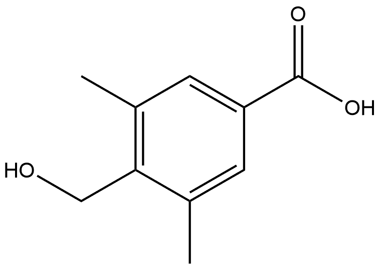 4-(Hydroxymethyl)-3,5-dimethylbenzoic acid Struktur