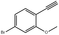 4-bromo-1-ethynyl-2-methoxybenzene Struktur