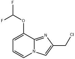 2-(chloromethyl)-8-(difluoromethoxy)imidazo[1,2-a]pyridine Struktur