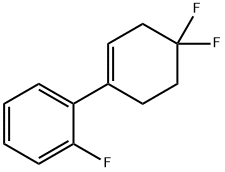 Benzene, 1-(4,4-difluoro-1-cyclohexen-1-yl)-2-fluoro- Struktur