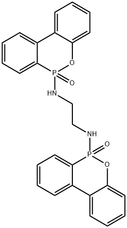 6,6'-(Ethane-1,2-diylbis(azanediyl))bis(dibenzo[c,e][1,2]oxaphosphinine-6-oxide)“ Struktur