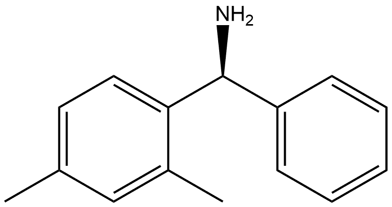 Benzenemethanamine, 2,4-dimethyl-α-phenyl-, (αS)- Struktur