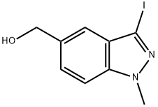 (3-iodo-1-methyl-1H-indazol-5-yl)methanol Struktur