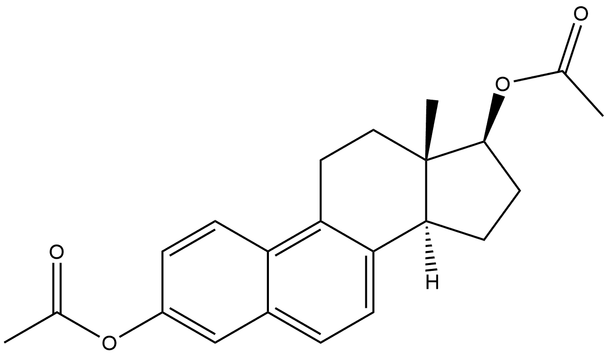 (17β)-Estra-1,3,5(10),6,8-pentaene-3,17β-diol Diacetate Struktur