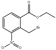 Benzoic acid, 2-(bromomethyl)-3-nitro-, ethyl ester Struktur