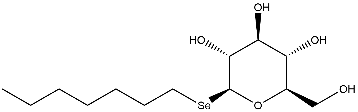 β-D-Glucopyranoside, heptyl 1-seleno- Struktur