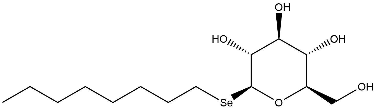 β-D-Glucopyranoside, octyl 1-seleno- Struktur