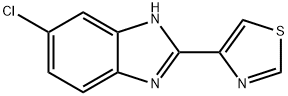 1H-Benzimidazole, 6-chloro-2-(4-thiazolyl)- Struktur