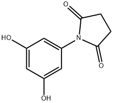 2,5-Pyrrolidinedione, 1-(3,5-dihydroxyphenyl)- Struktur