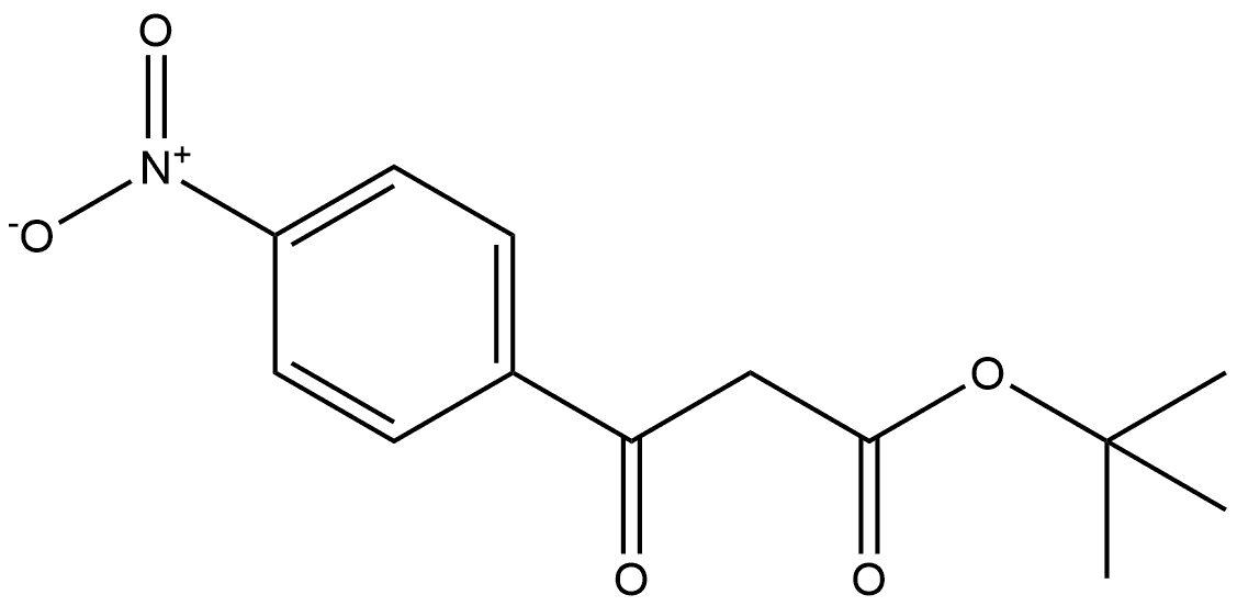 1,1-Dimethylethyl 4-nitro-β-oxobenzenepropanoate Struktur