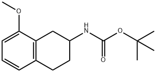 Carbamic acid, (1,2,3,4-tetrahydro-8-methoxy-2-naphthalenyl)-, 1,1-dimethylethyl ester (9CI) Struktur