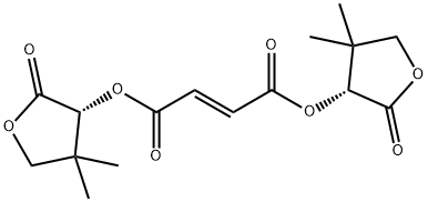 (+)-BIS((R)-4,4-DIMETHYL-2-OXOTETRAHYDRO -3-FURYL))FUMARATE Struktur