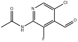 Acetamide, N-(5-chloro-3-fluoro-4-formyl-2-pyridinyl)- Struktur