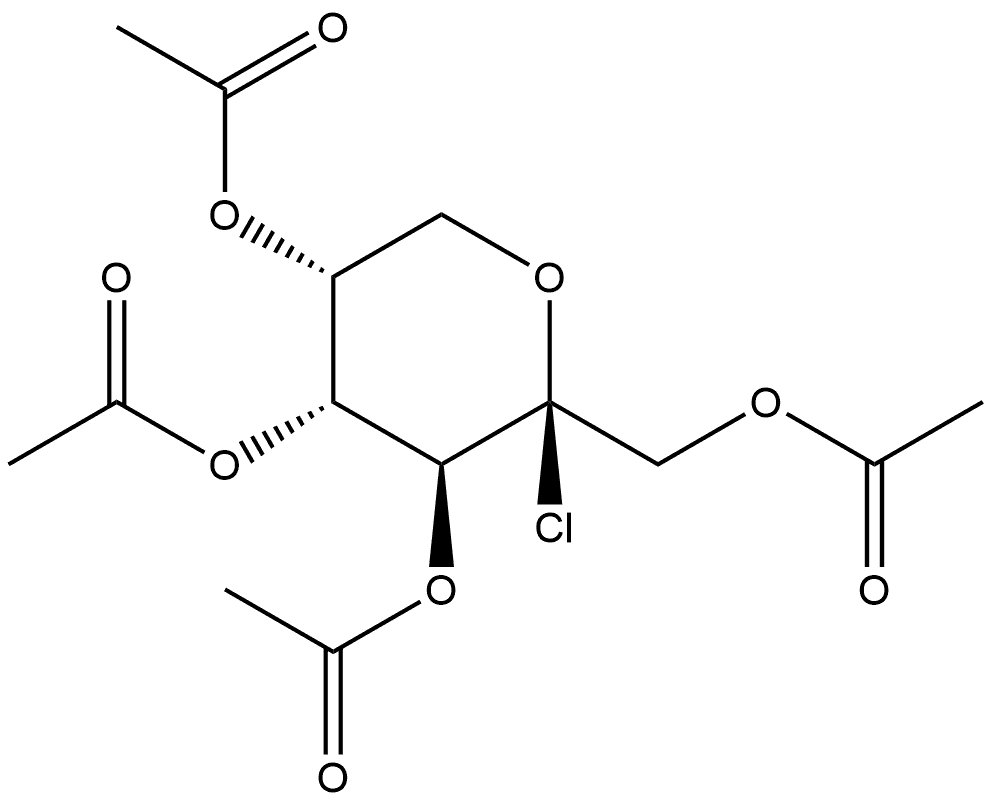 β-D-Fructopyranosyl chloride, tetraacetate (9CI)