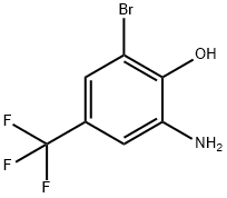 Phenol, 2-amino-6-bromo-4-(trifluoromethyl)- Struktur