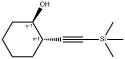 Trans-2-((trimethylsilyl)ethynyl)cyclohexanol Struktur