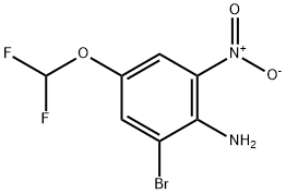 2-Bromo-4-(difluoromethoxy)-6-nitroaniline Struktur