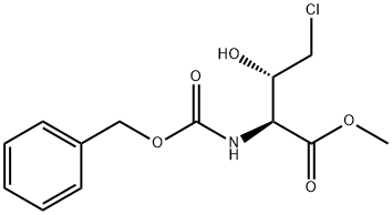 L-Threonine, 4-chloro-N-[(phenylmethoxy)carbonyl]-, methyl ester (9CI) Struktur