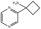 Cyclobutanamine, 1-(2-pyrazinyl)- Struktur