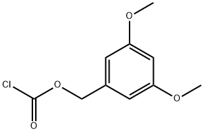 (3,5-Dimethoxyphenyl)methyl carbonochloridate Struktur